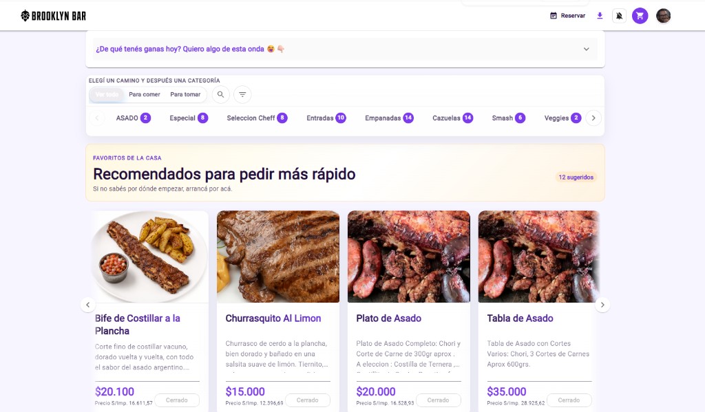 Pide y paga: experiencia LISTOPOS